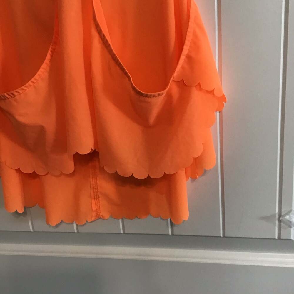 Free People Movement Pretty Lil Running Crop Top in Neon Mango - Picture 3 of 9